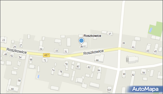 Roszkowice, Roszkowice, 35, mapa Roszkowice