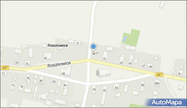 Roszkowice, Roszkowice, 39, mapa Roszkowice