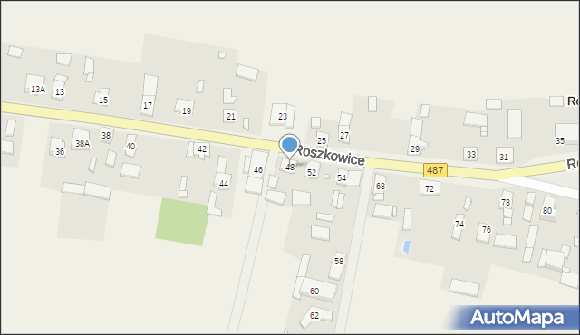 Roszkowice, Roszkowice, 48, mapa Roszkowice