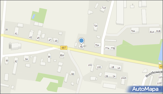 Roszkowice, Roszkowice, 51, mapa Roszkowice