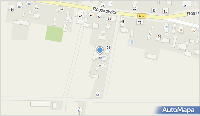 Roszkowice, Roszkowice, 60, mapa Roszkowice