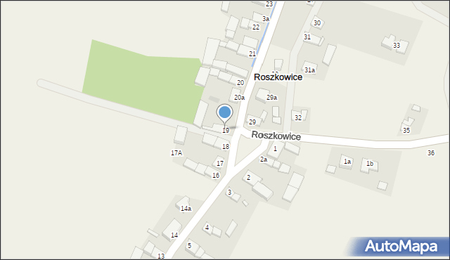 Roszkowice, Roszkowice, 19, mapa Roszkowice