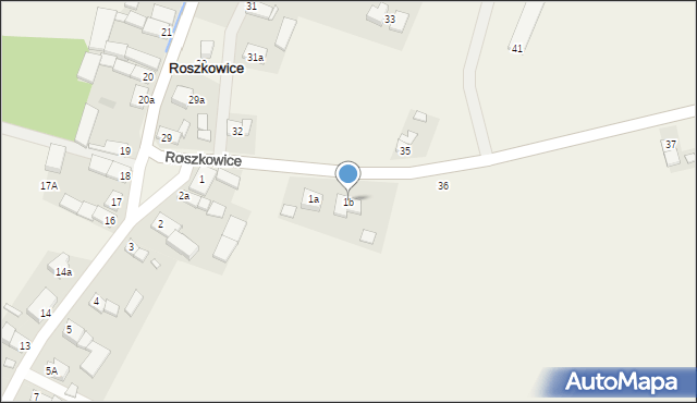 Roszkowice, Roszkowice, 1b, mapa Roszkowice