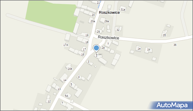 Roszkowice, Roszkowice, 2, mapa Roszkowice