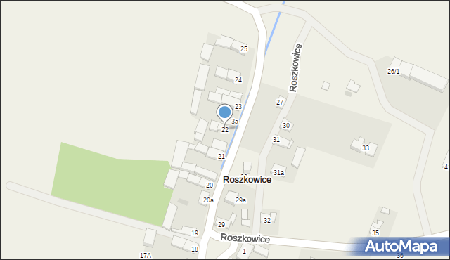 Roszkowice, Roszkowice, 22, mapa Roszkowice