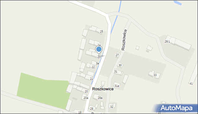 Roszkowice, Roszkowice, 23, mapa Roszkowice