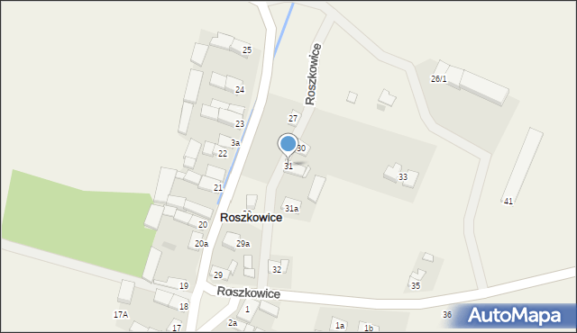 Roszkowice, Roszkowice, 31, mapa Roszkowice