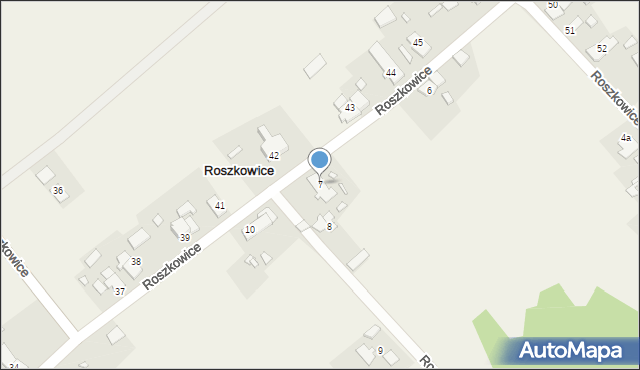 Roszkowice, Roszkowice, 7, mapa Roszkowice