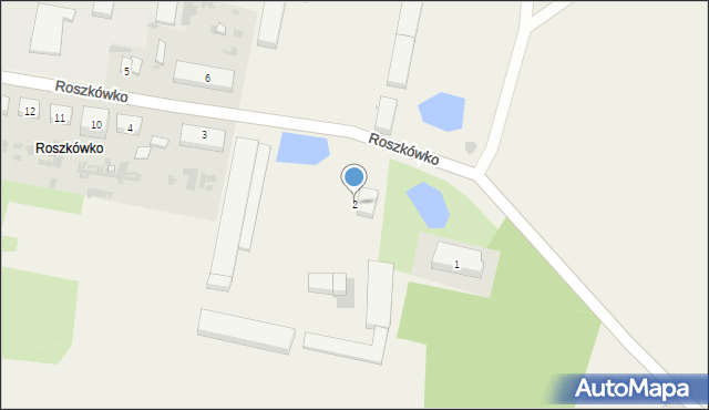 Roszkówko, Roszkówko, 2, mapa Roszkówko