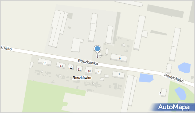 Roszkówko, Roszkówko, 5, mapa Roszkówko