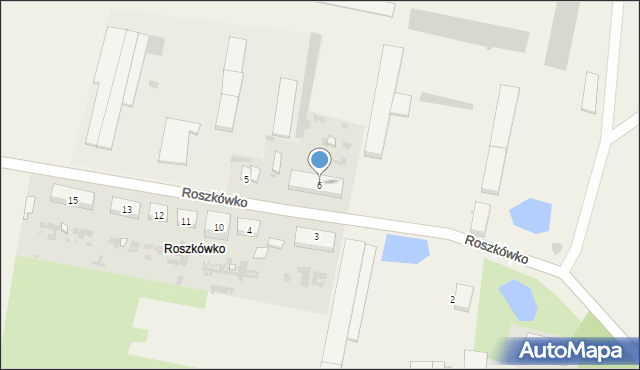 Roszkówko, Roszkówko, 6, mapa Roszkówko