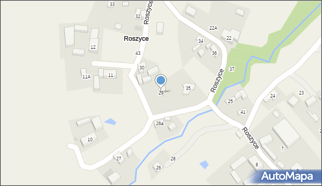 Roszyce, Roszyce, 29, mapa Roszyce