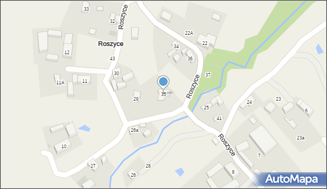 Roszyce, Roszyce, 35, mapa Roszyce