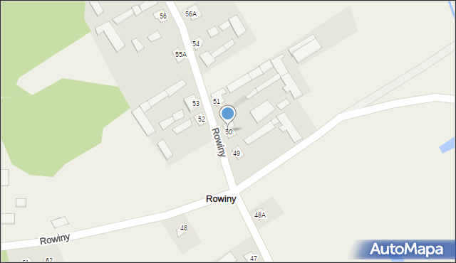 Rowiny, Rowiny, 50, mapa Rowiny