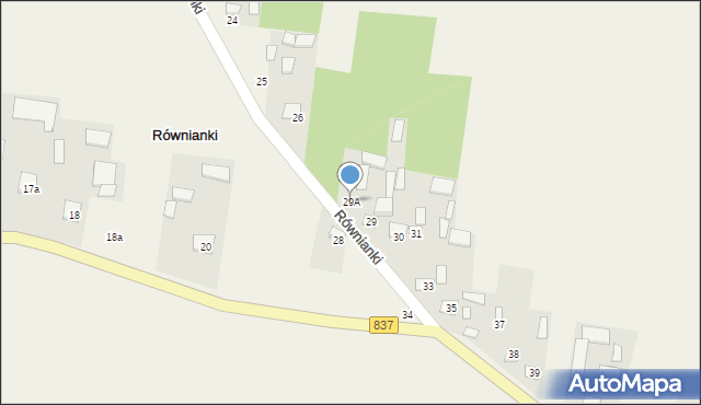 Równianki, Równianki, 29A, mapa Równianki