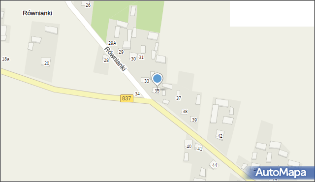 Równianki, Równianki, 35, mapa Równianki