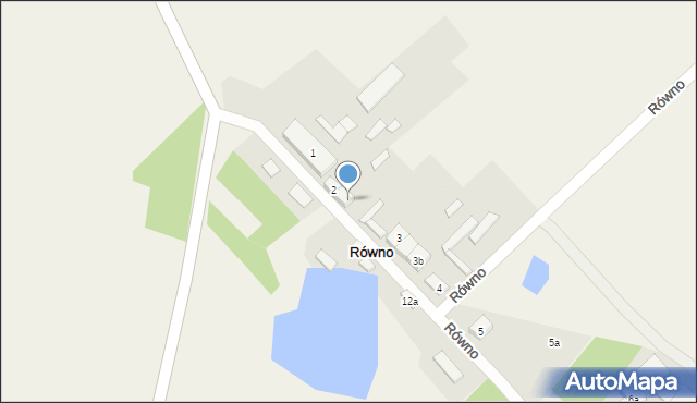 Równo, Równo, 2a, mapa Równo