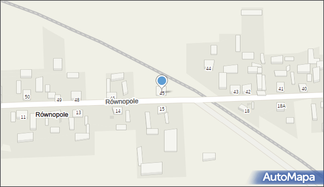 Równopole, Równopole, 45, mapa Równopole