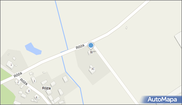 Róża, Róża, 3B, mapa Róża