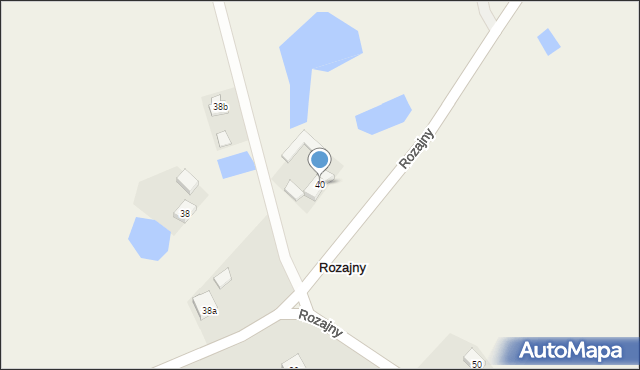 Rozajny, Rozajny, 40, mapa Rozajny