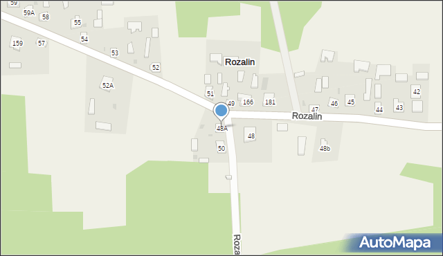 Rozalin, Rozalin, 48A, mapa Rozalin