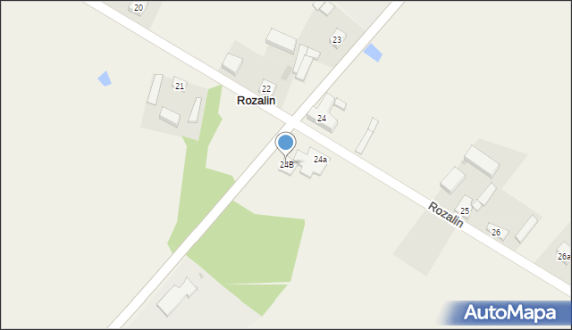 Rozalin, Rozalin, 24B, mapa Rozalin