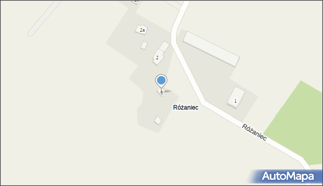 Różaniec, Różaniec, 6, mapa Różaniec