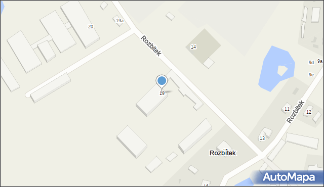 Rozbitek, Rozbitek, 19, mapa Rozbitek