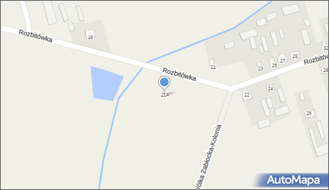 Rozbitówka, Rozbitówka, 21A, mapa Rozbitówka