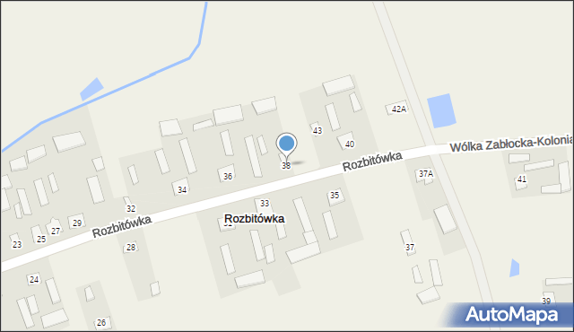 Rozbitówka, Rozbitówka, 38, mapa Rozbitówka