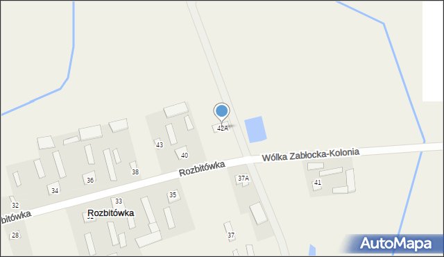 Rozbitówka, Rozbitówka, 42A, mapa Rozbitówka