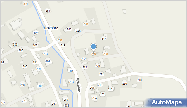 Rozbórz, Rozbórz, 230, mapa Rozbórz