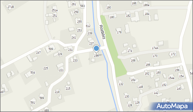 Rozbórz, Rozbórz, 235, mapa Rozbórz