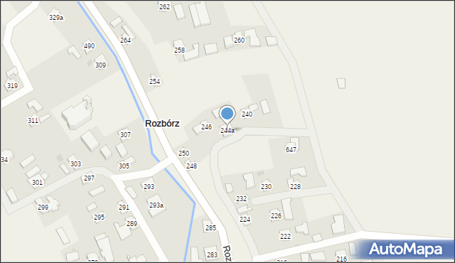 Rozbórz, Rozbórz, 244a, mapa Rozbórz