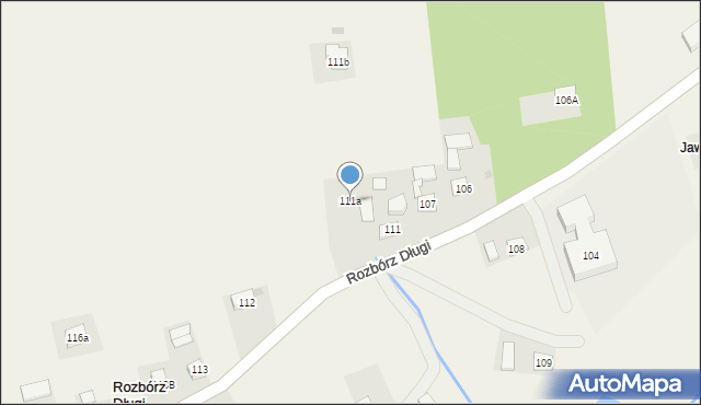 Rozbórz Długi, Rozbórz Długi, 111a, mapa Rozbórz Długi