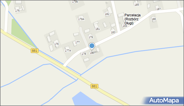 Rozbórz Długi, Rozbórz Długi, 180, mapa Rozbórz Długi