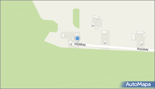 Rozdoły, Rozdoły, 27, mapa Rozdoły