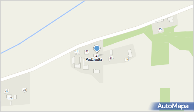 Rozdoły, Rozdoły, 43, mapa Rozdoły