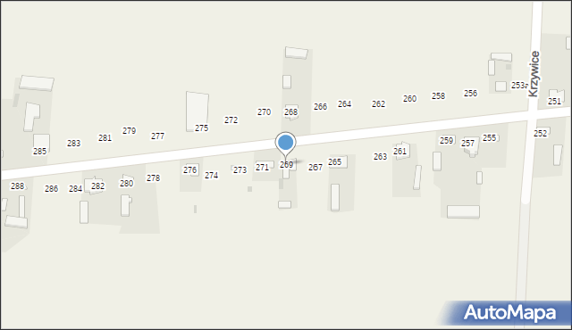 Rożdżałów, Rożdżałów, 269, mapa Rożdżałów