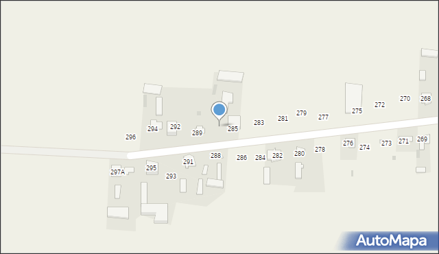 Rożdżałów, Rożdżałów, 287, mapa Rożdżałów