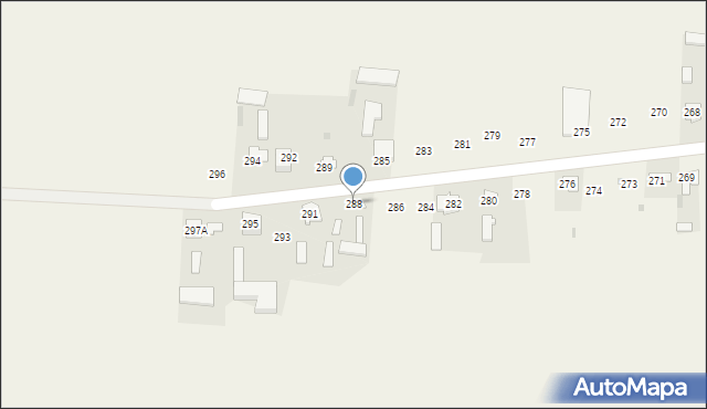 Rożdżałów, Rożdżałów, 288, mapa Rożdżałów