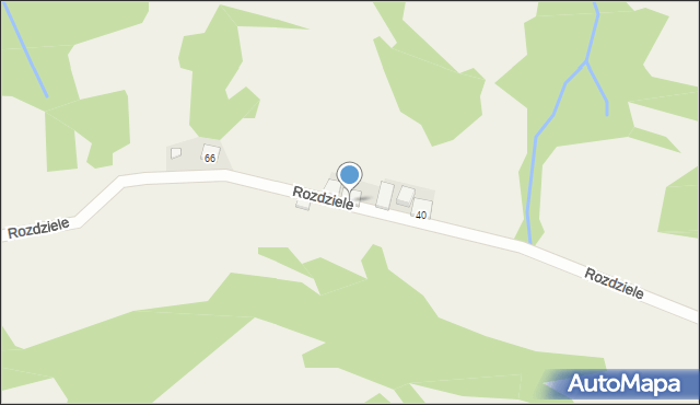 Rozdziele, Rozdziele, 4, mapa Rozdziele