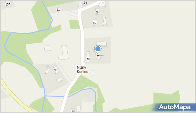 Rozdziele, Rozdziele, 57, mapa Rozdziele