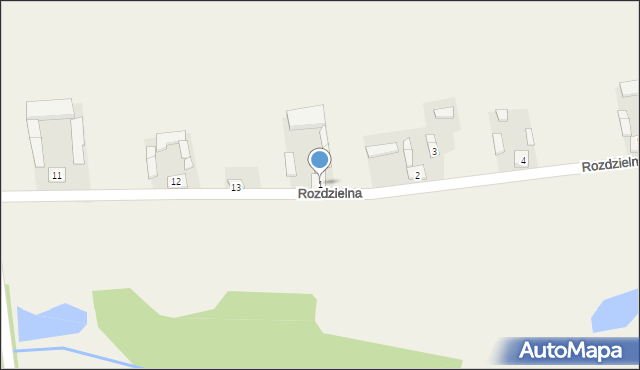 Rozdzielna, Rozdzielna, 1, mapa Rozdzielna