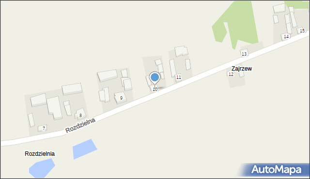 Rozdzielna, Rozdzielna, 10, mapa Rozdzielna