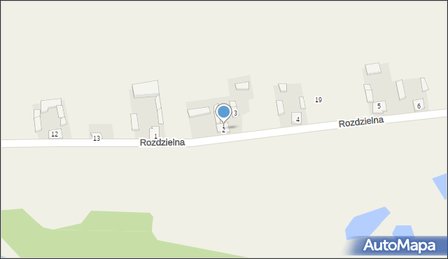 Rozdzielna, Rozdzielna, 2, mapa Rozdzielna