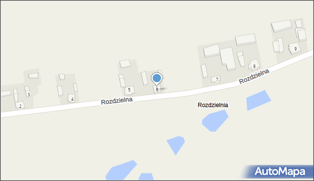 Rozdzielna, Rozdzielna, 6, mapa Rozdzielna