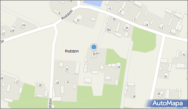 Roździn, Roździn, 33a, mapa Roździn