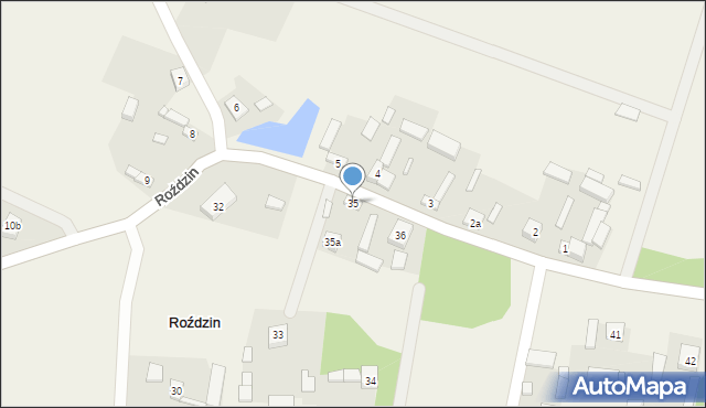 Roździn, Roździn, 35, mapa Roździn