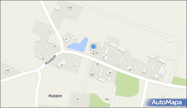 Roździn, Roździn, 5, mapa Roździn